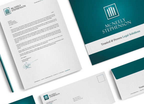 Document and mail collateral for McNeely Stephenson Law