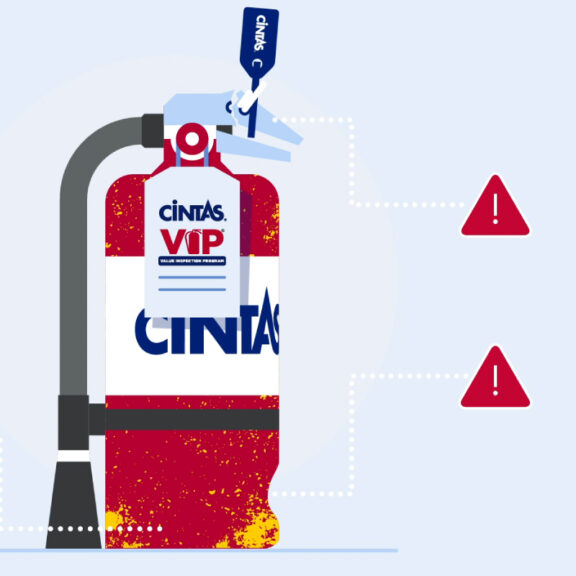 Graphic for Cintas VIP of a red fire extinguisher