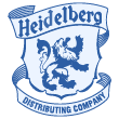 Dark navy blue Heidelberg logo with a transparent background